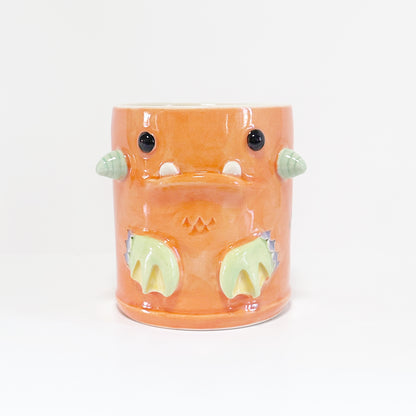 Dark Orange Monster Mug 9