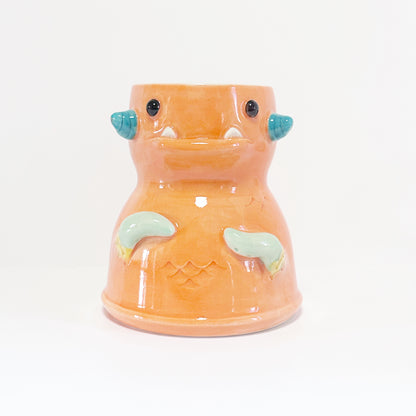 Dark Orange Monster Mug 5
