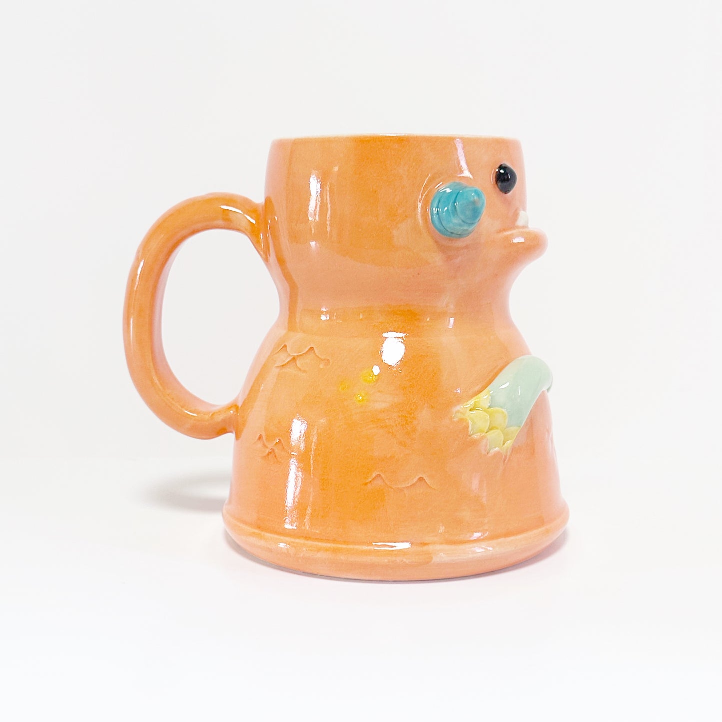 Dark Orange Monster Mug 5