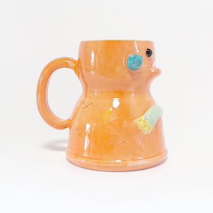 Dark Orange Monster Mug 5