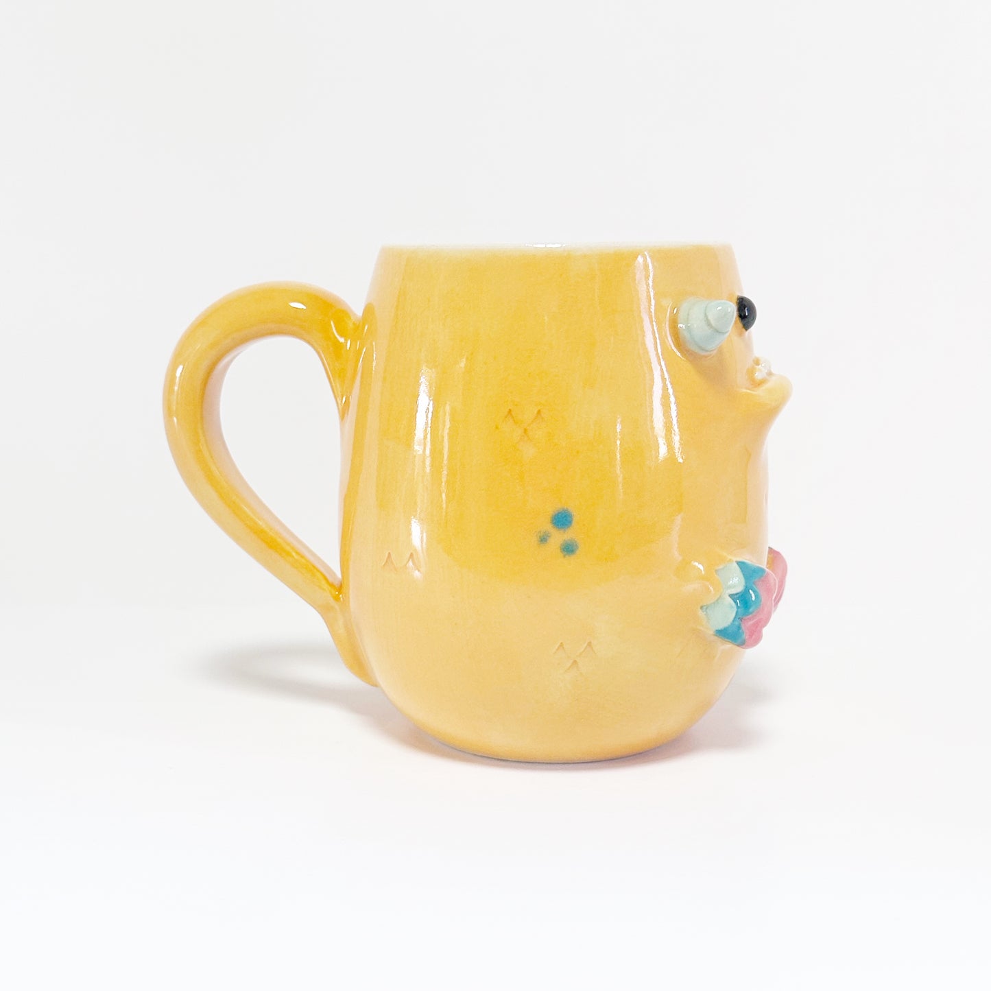 Light Orange Monster Mug 4