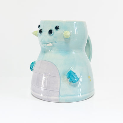 Light Blue Monster Mug 1