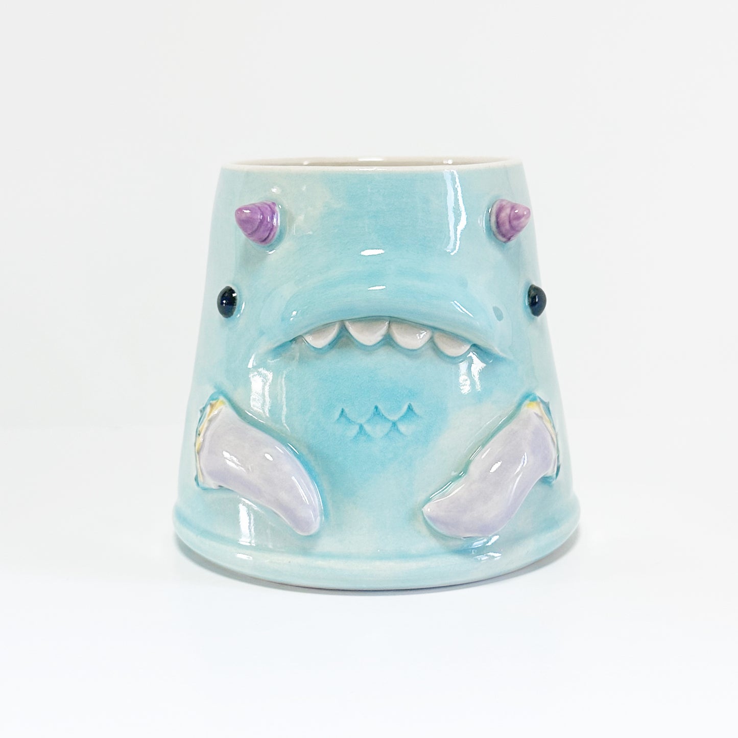 Light Blue Monster Mug 2