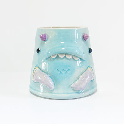 Light Blue Monster Mug 2