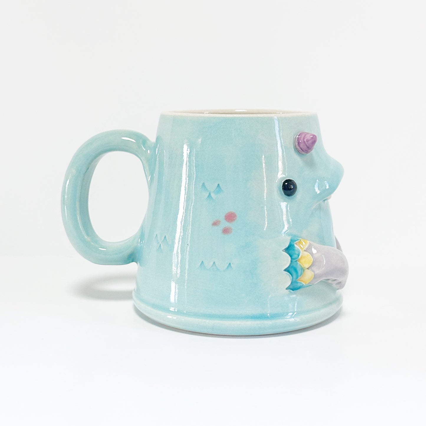 Light Blue Monster Mug 2