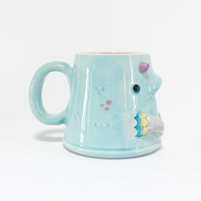 Light Blue Monster Mug 2