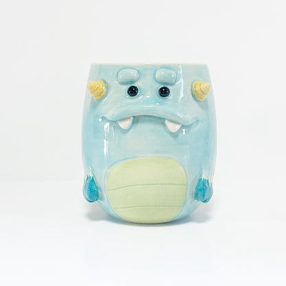 Light Blue Monster Mug 4