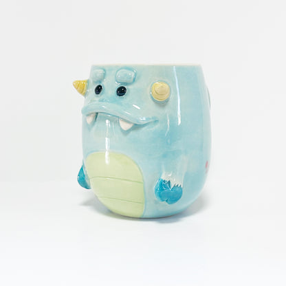 Light Blue Monster Mug 4