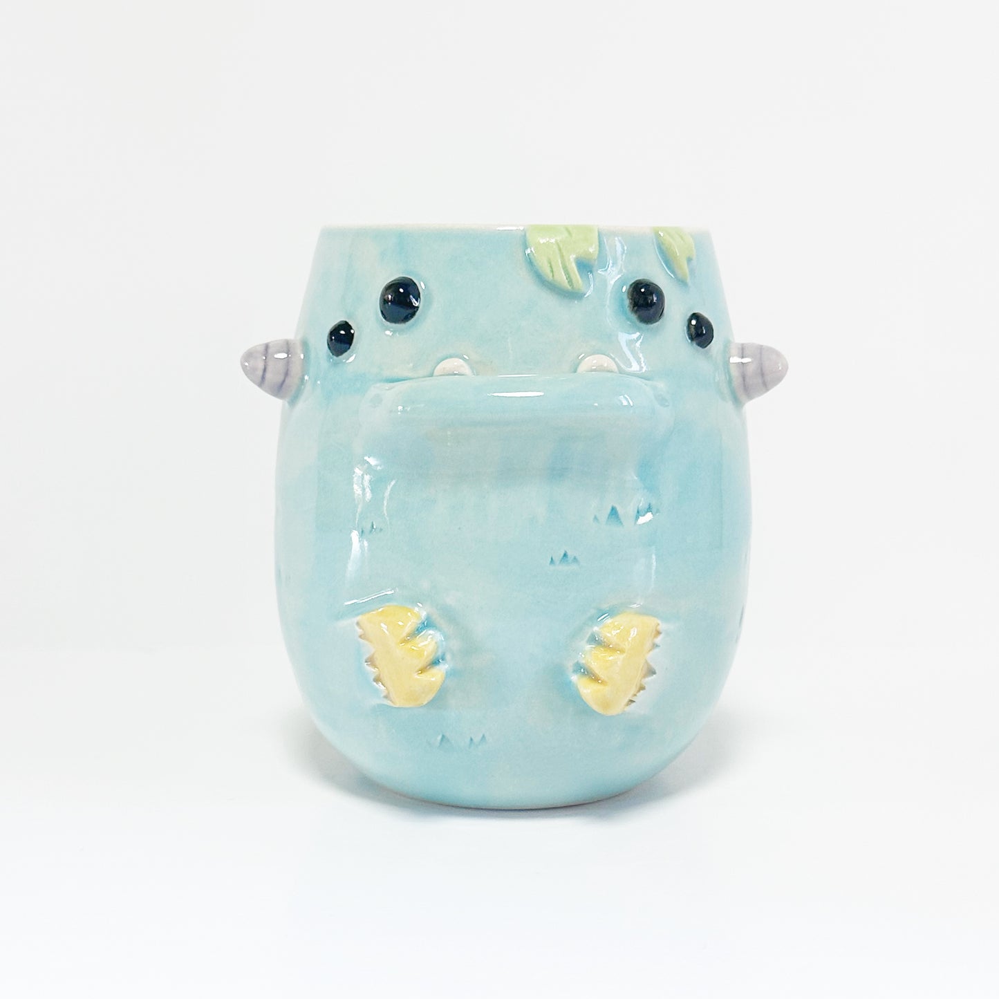 Light Blue Monster Mug 5