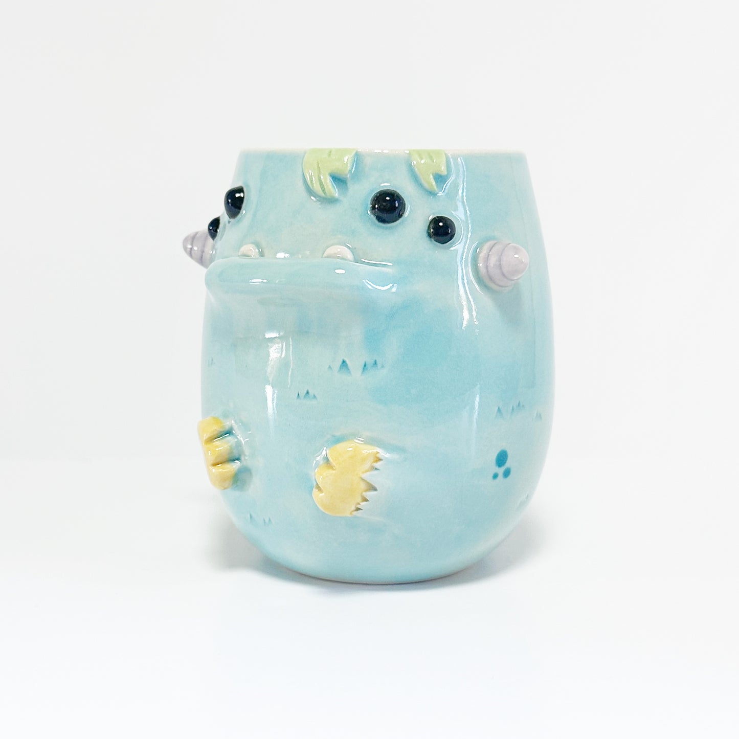 Light Blue Monster Mug 5