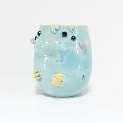 Light Blue Monster Mug 5