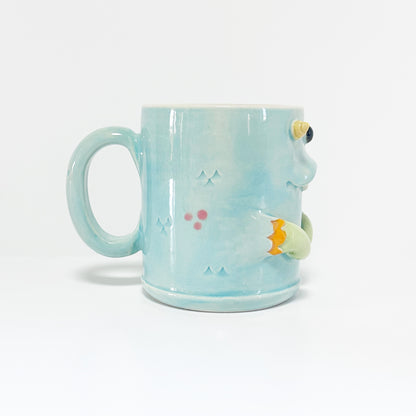 Light Blue Monster Mug 6
