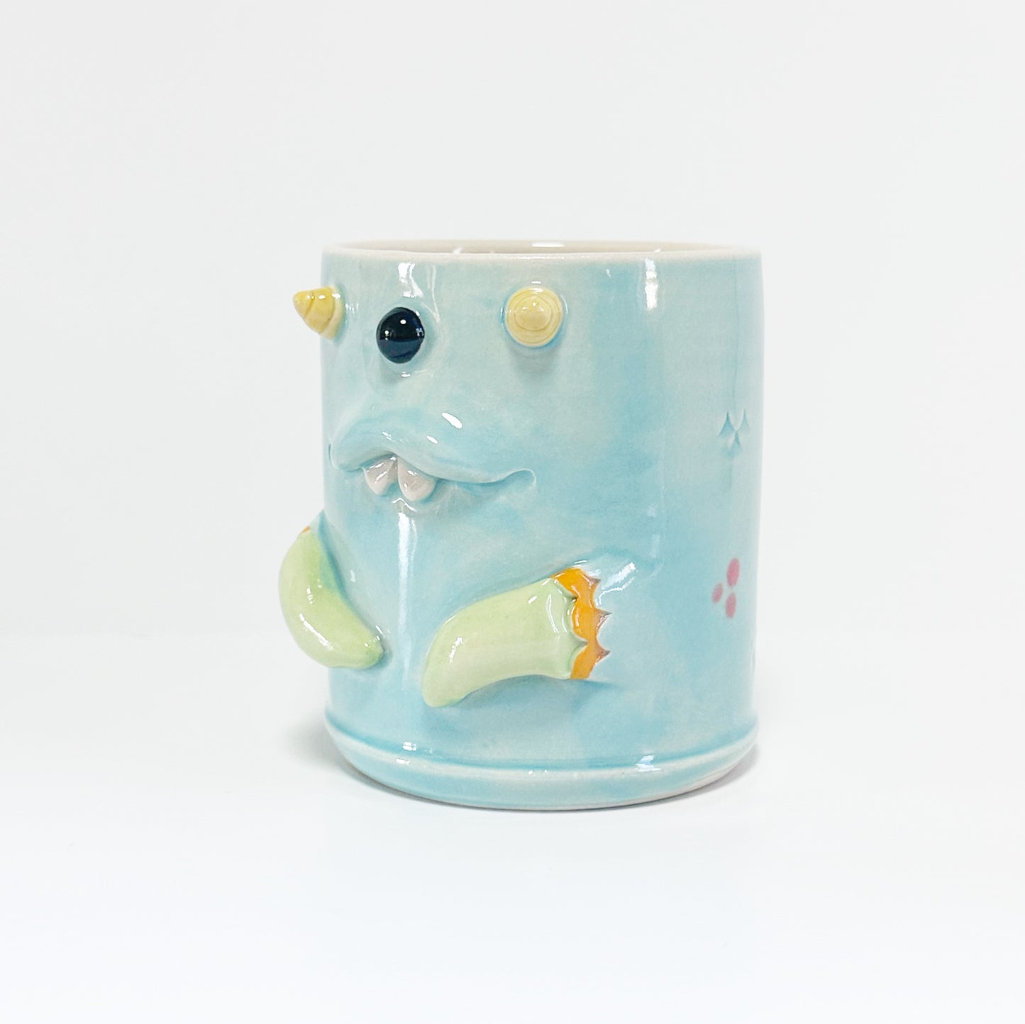 Light Blue Monster Mug 6