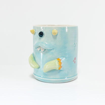 Light Blue Monster Mug 6