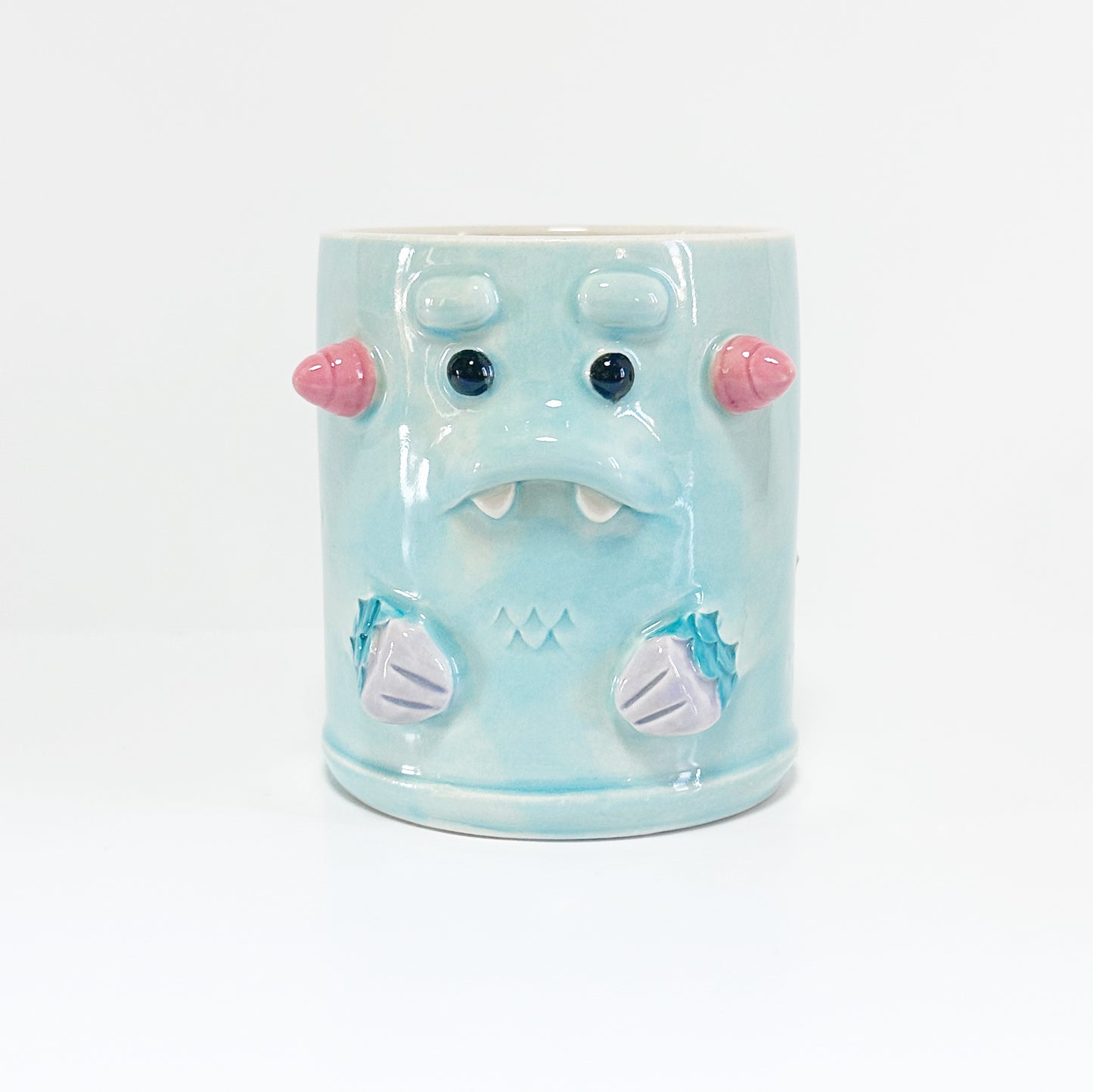 Light Blue Monster Mug 7