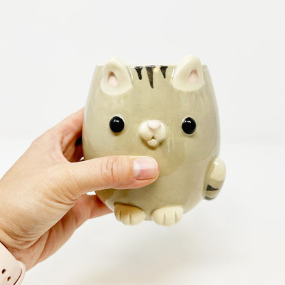 Limited Edition Grey Tabby Cat Mug