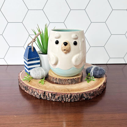 SECONDS Seal Mug, bottom flaw