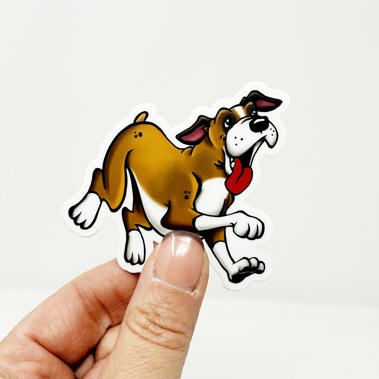 Boxer Die Cut Sticker