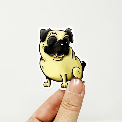 Pug Die Cut Sticker