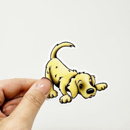 Golden Retriever Die Cut Sticker