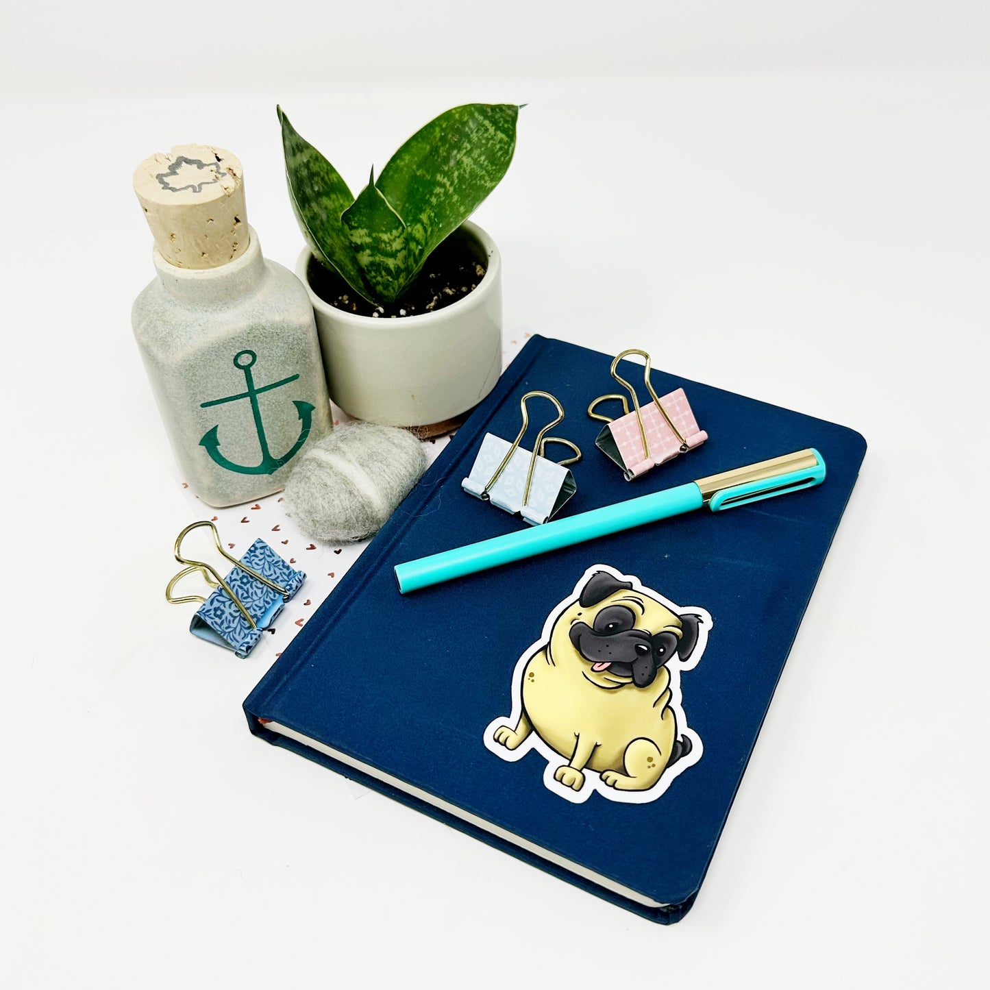 Pug Die Cut Sticker