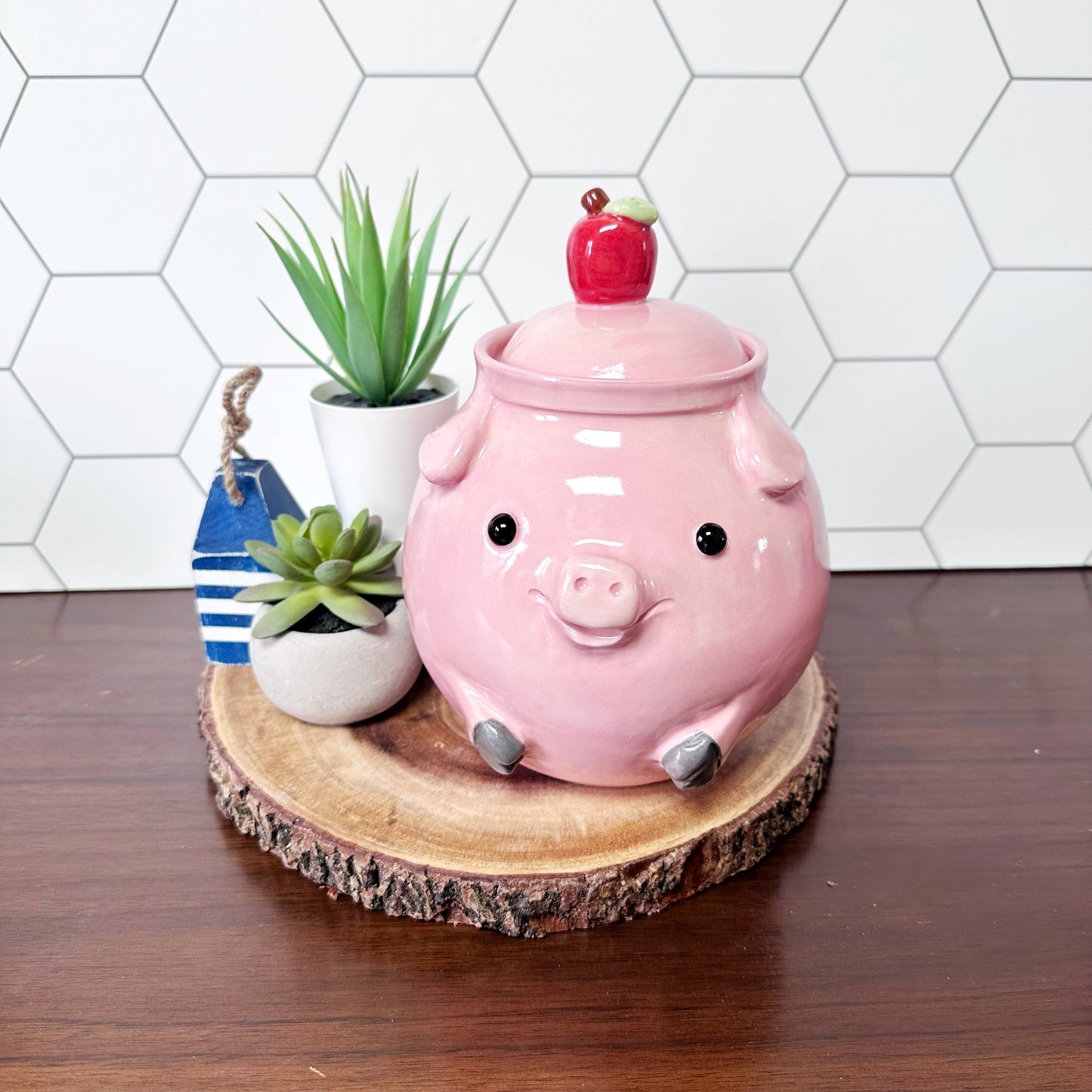 Pig Lidded Jar