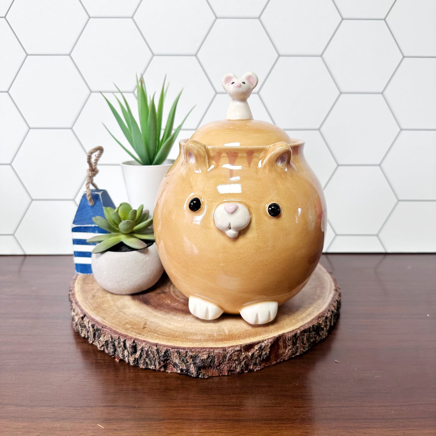 Cat Lidded Jar