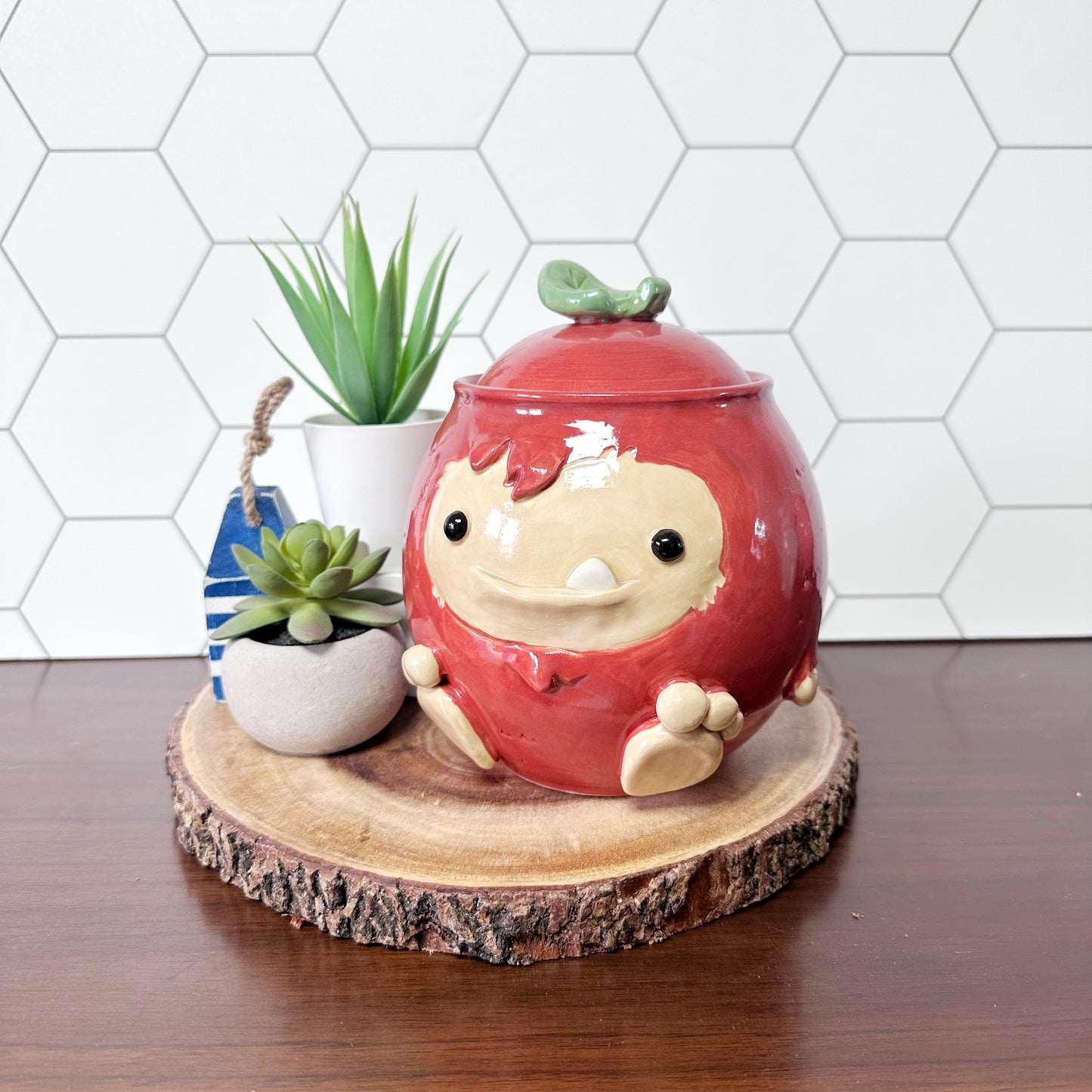 Sasquatch Lidded Jar