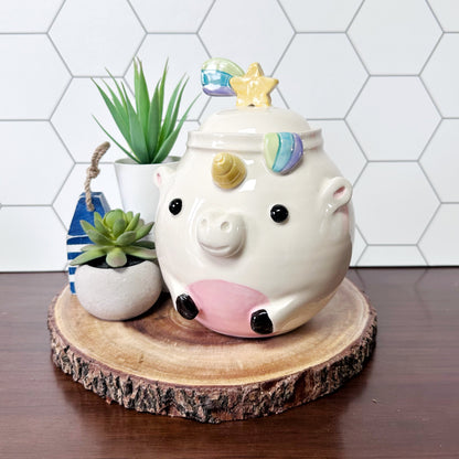 Unicorn Lidded Jar