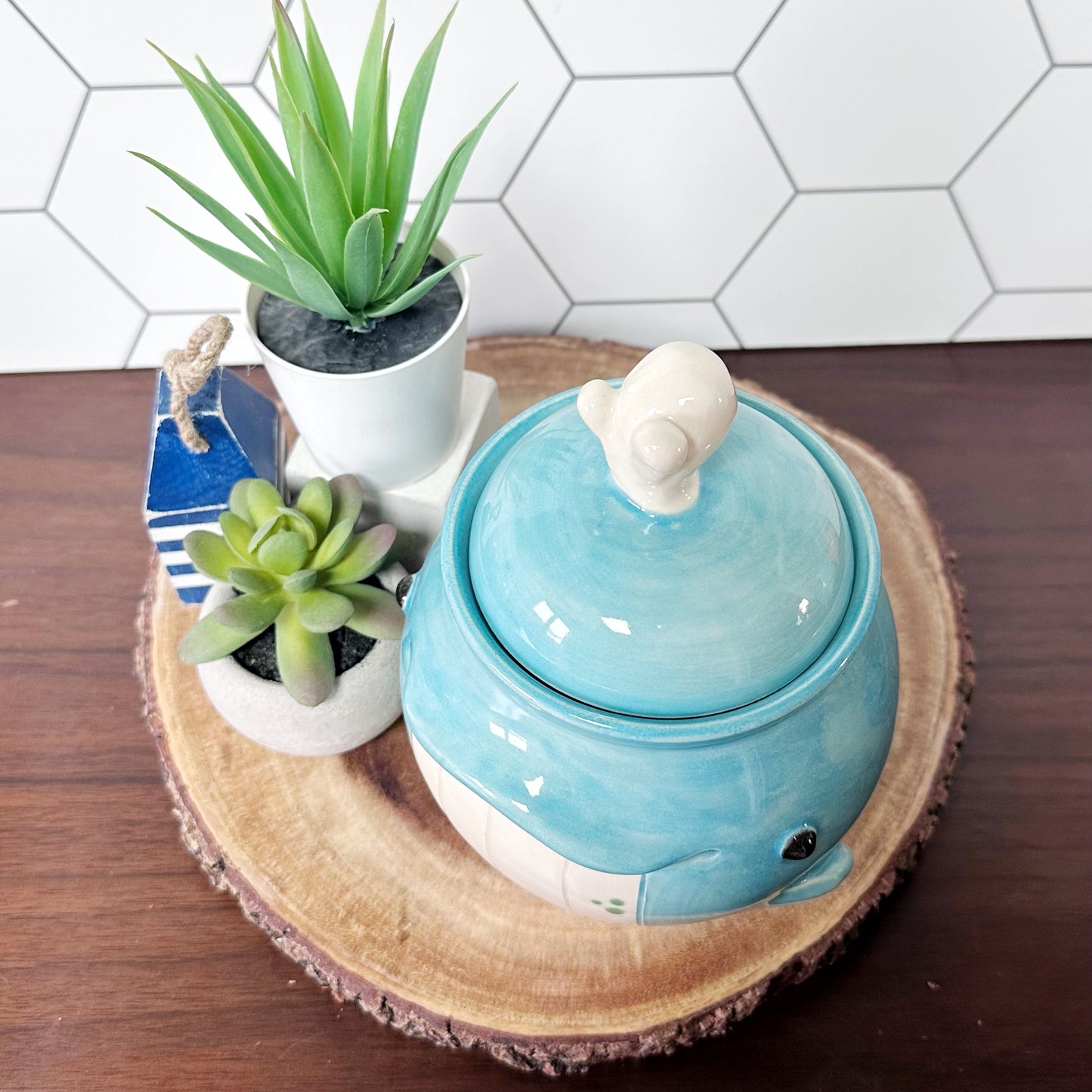 Whale Lidded Jar