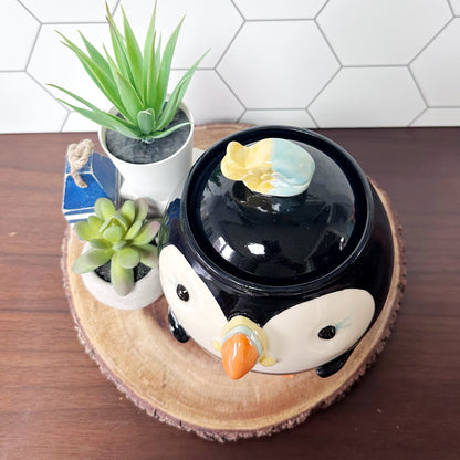 Puffin Lidded Jar