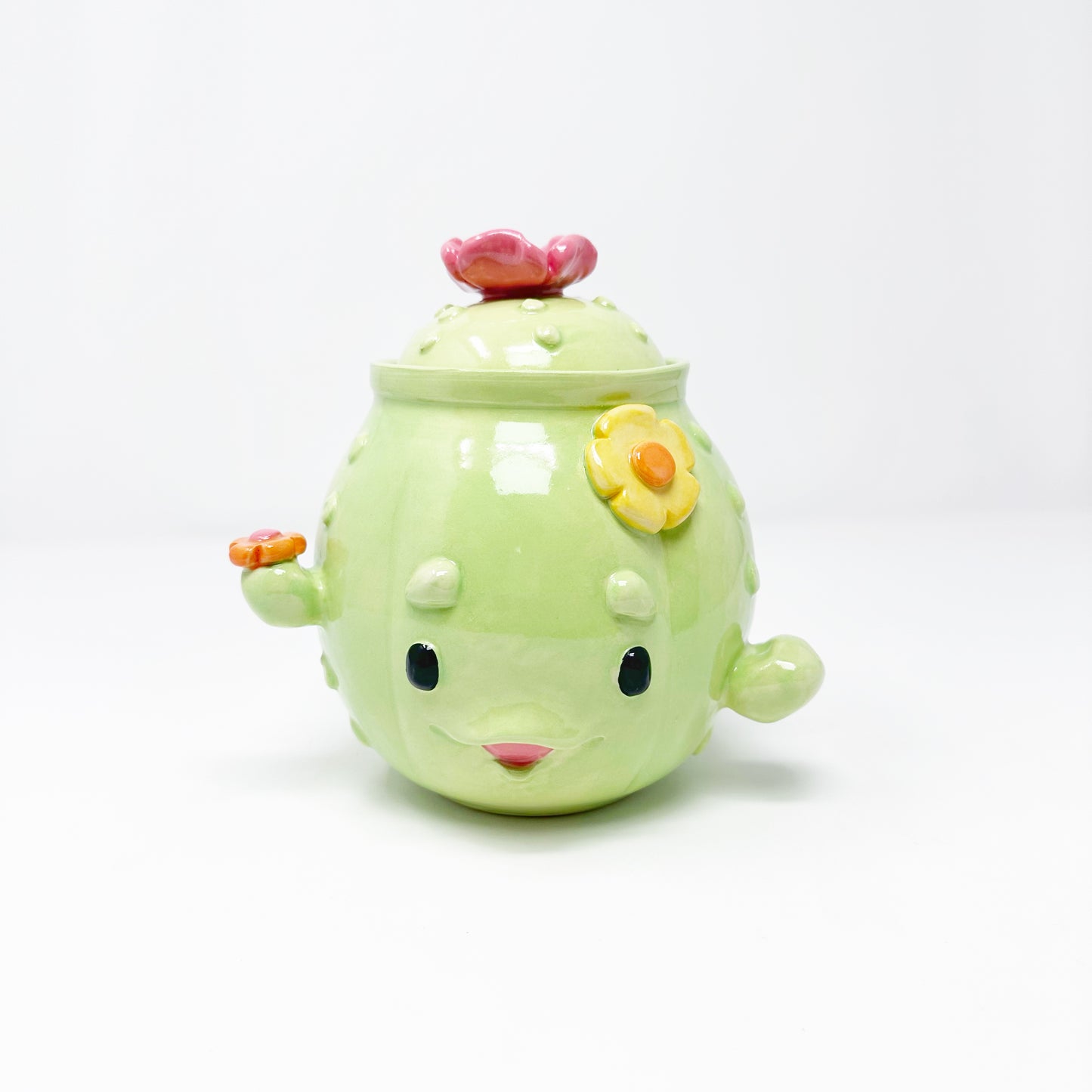 Cactus Lidded Jar