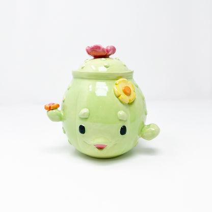 Cactus Lidded Jar