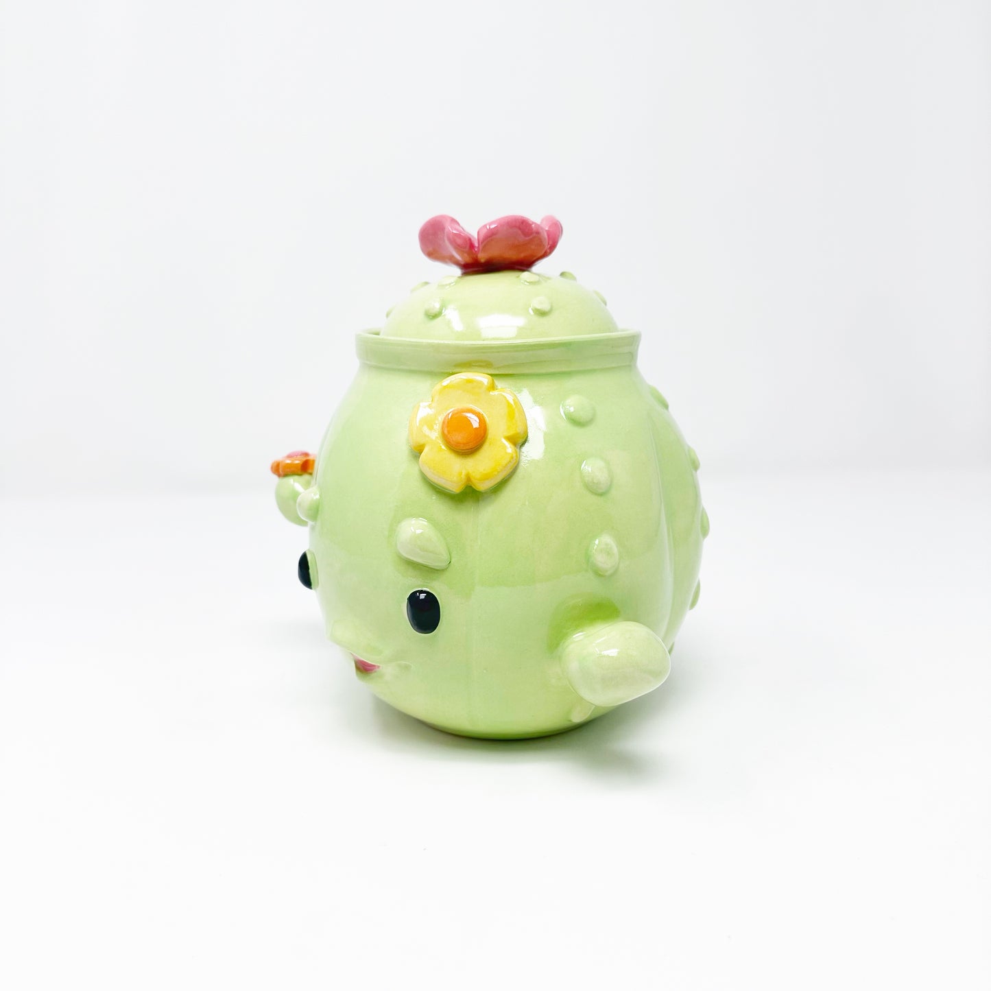 Cactus Lidded Jar