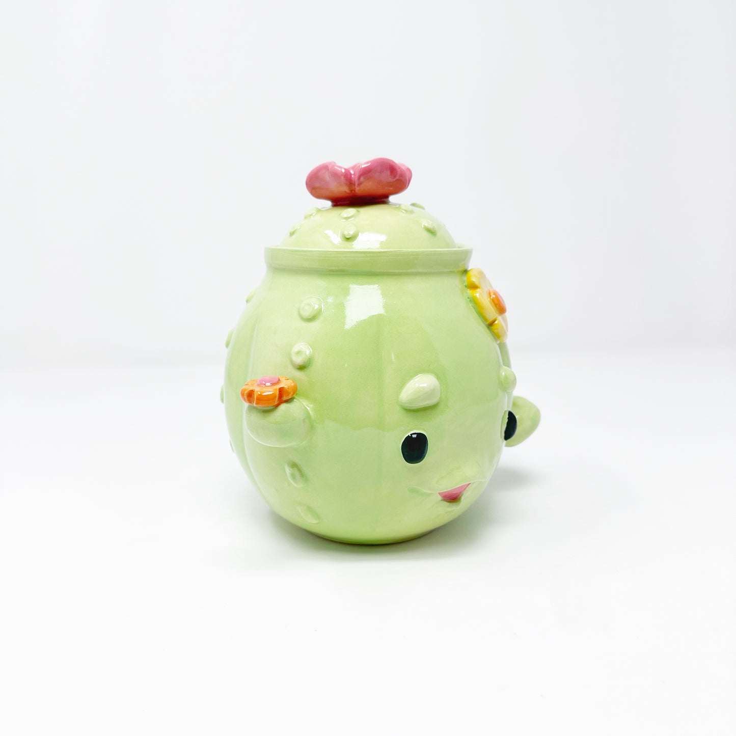 Cactus Lidded Jar