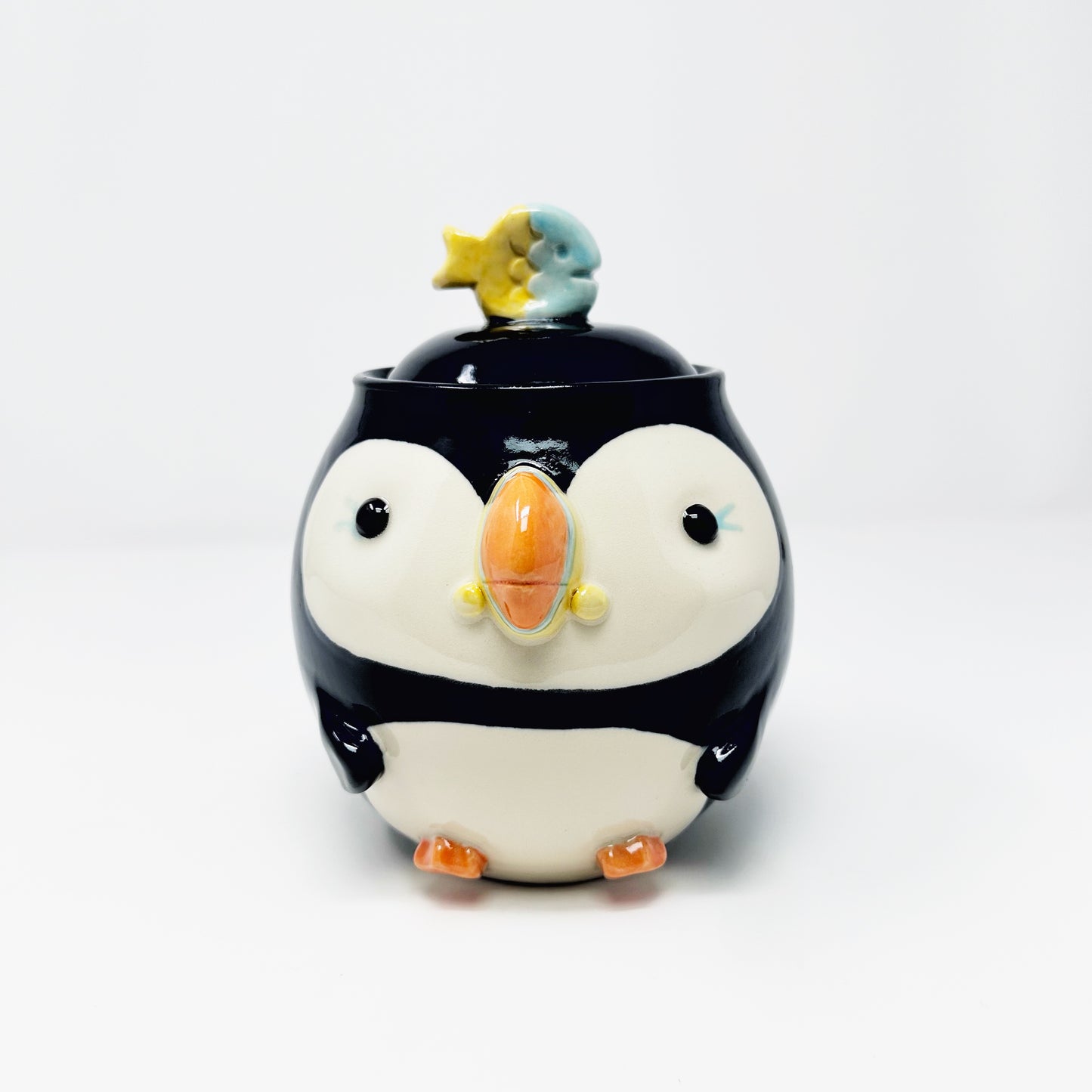 Puffin Lidded Jar