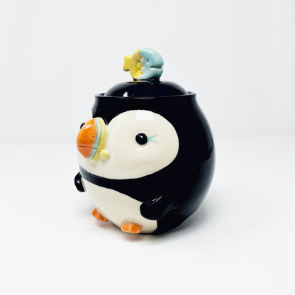 Puffin Lidded Jar