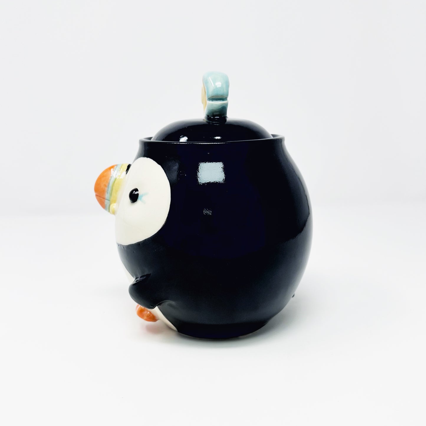 Puffin Lidded Jar