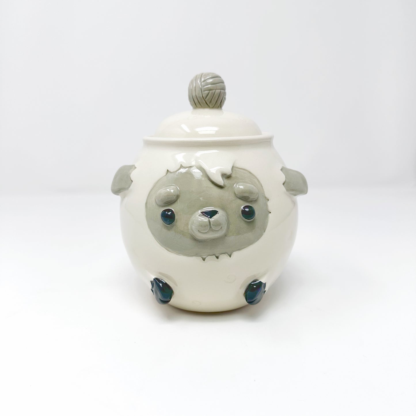 Sheep Lidded Jar
