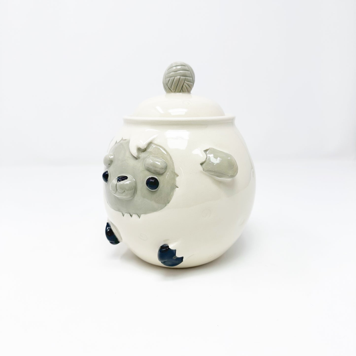 Sheep Lidded Jar