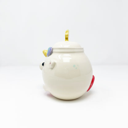 Unicorn Lidded Jar