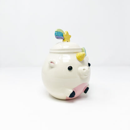 Unicorn Lidded Jar