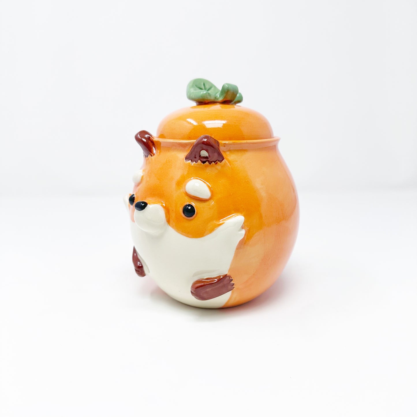 Fox Lidded Jar
