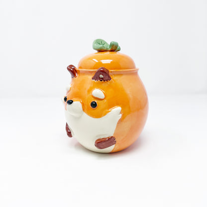 Fox Lidded Jar