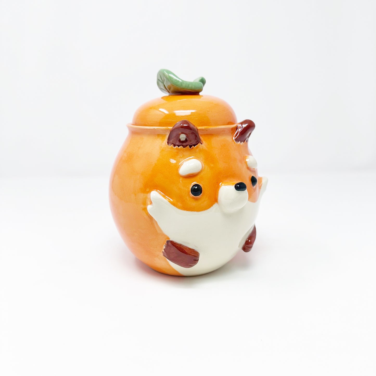 Fox Lidded Jar