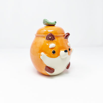 Fox Lidded Jar