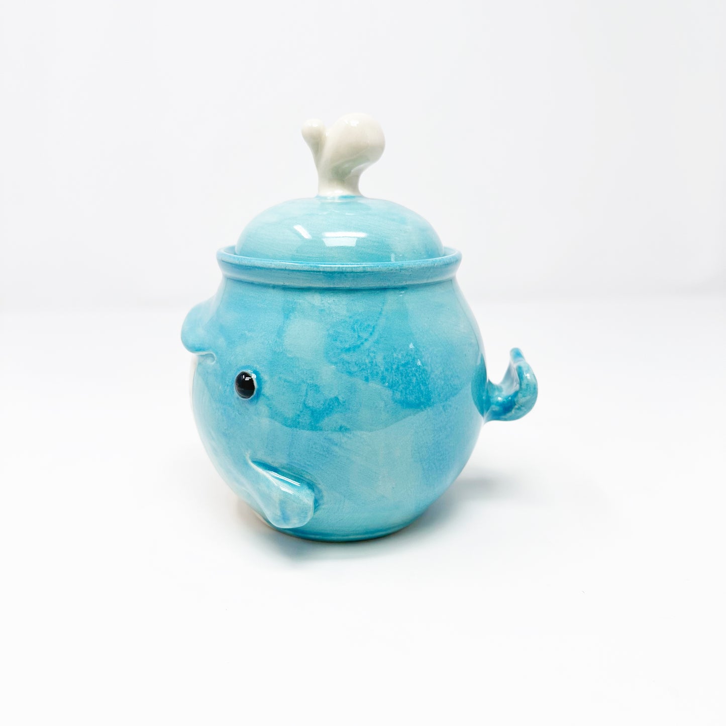 Small Whale Lidded Jar
