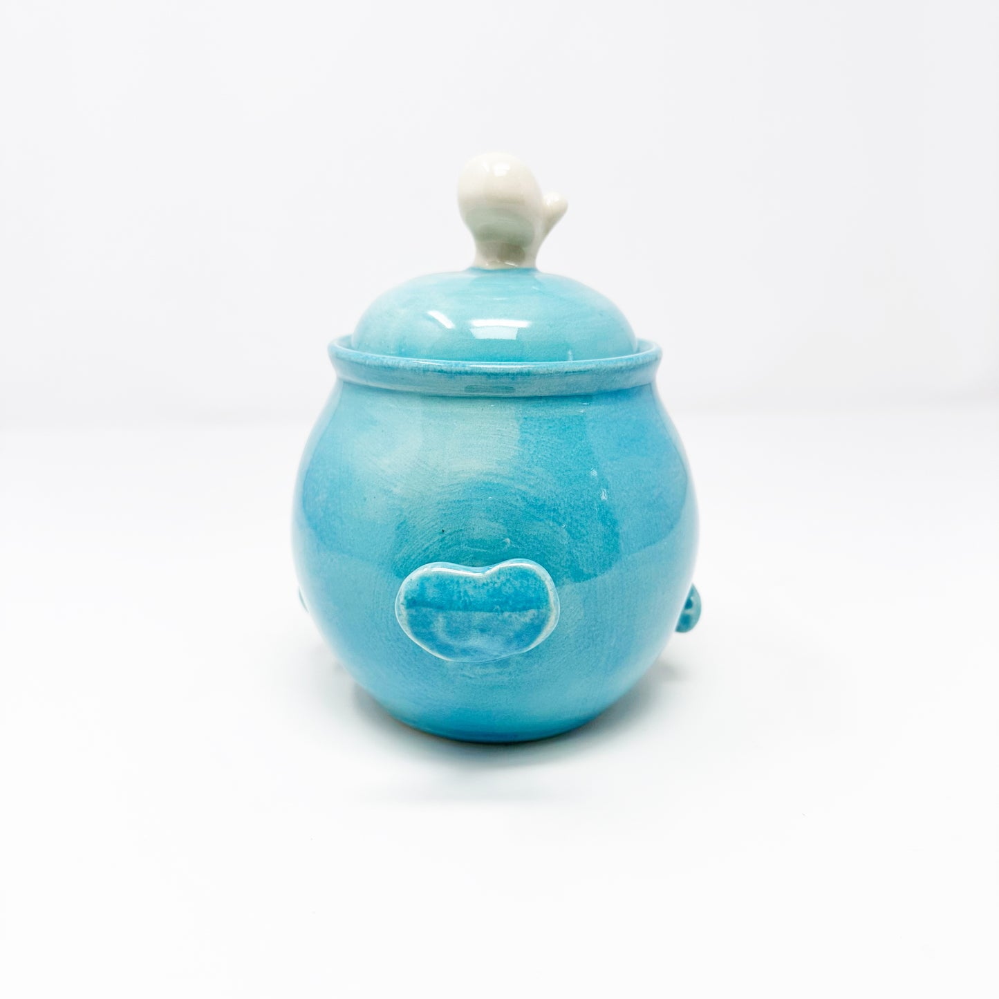 Small Whale Lidded Jar