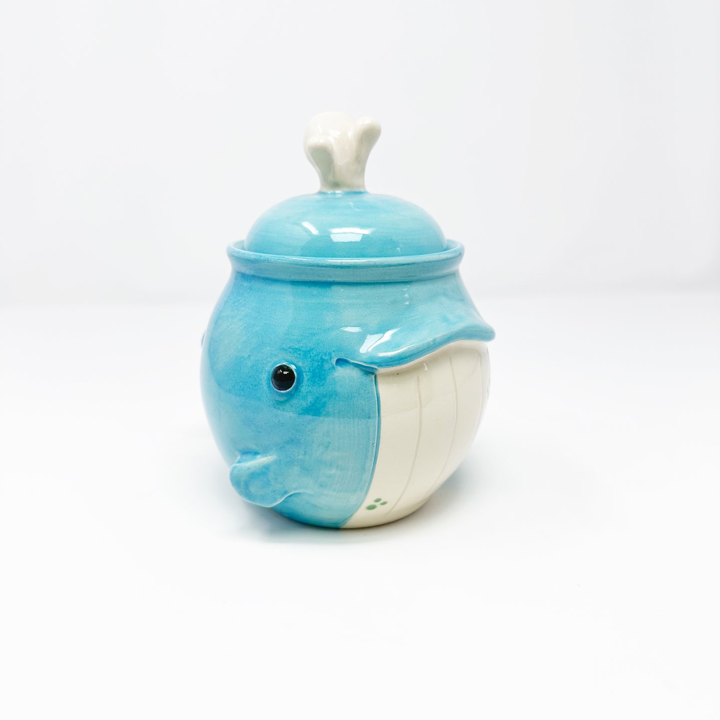 Small Whale Lidded Jar