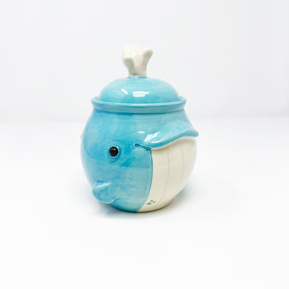 Small Whale Lidded Jar